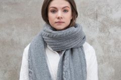 MITHIO cardigan AMALIE and scarf PAULINE