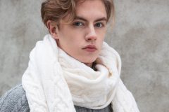 MITHIO sweater ZIP and scarf PAULINE