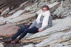 MITHIO sweater ZIP and scarf PAULINE