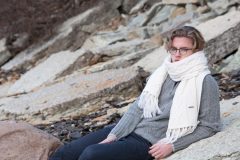 MITHIO sweater ZIP and scarf PAULINE