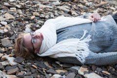 MITHIO sweater ZIP and scarf PAULINE