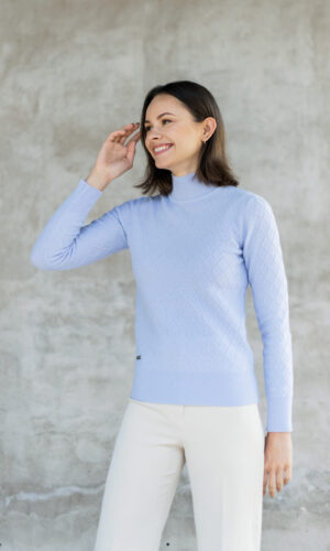 MITHIO Polo W Light Blue Merino