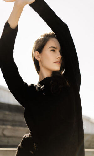 MITHIO women´s merinowool sweater MATILDE Black