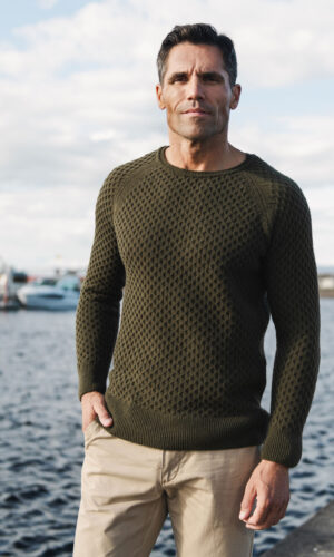 MITHIO men´s O-neck sweater PRETTI green
