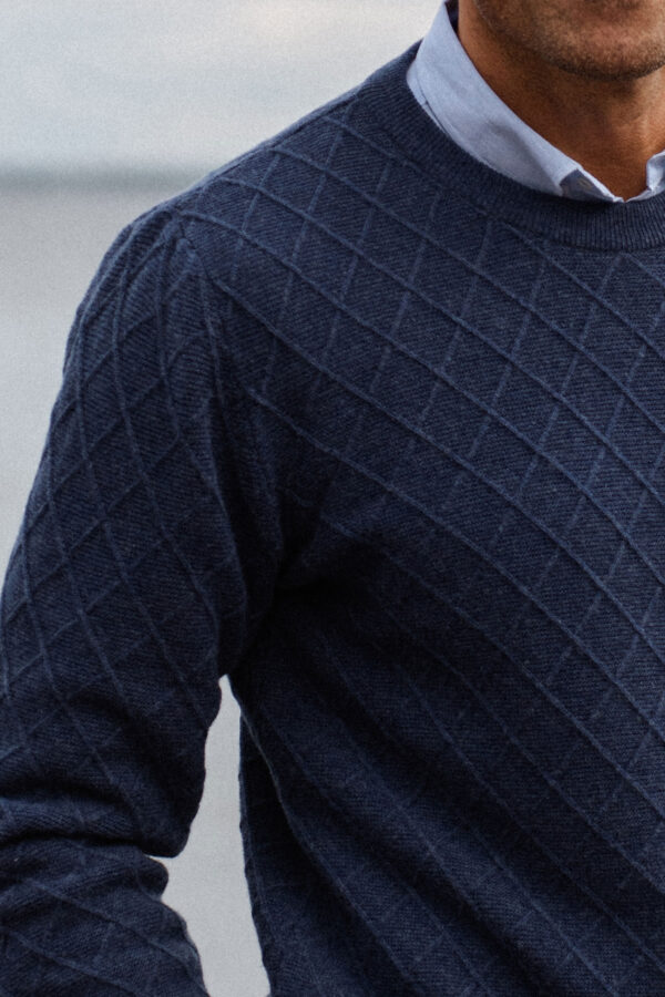 MITHIO men´s merinowool sweater ROBBI Blue